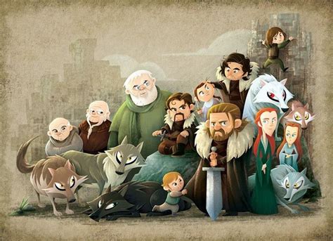 Stark family | Game of thrones art, Game of thrones fans, Got game of thrones