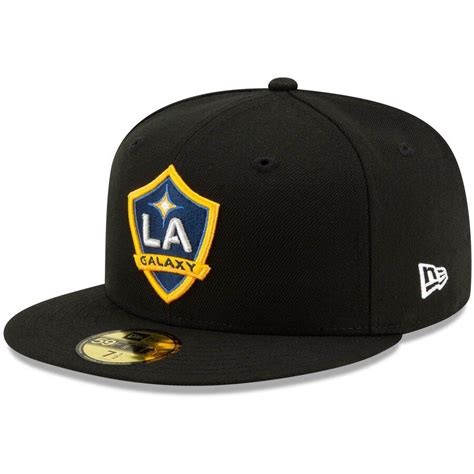 Men's LA Galaxy New Era Black Primary Logo 59FIFTY Fitted Hat | Fitted hats, La galaxy, New era