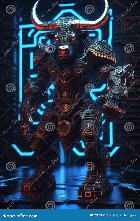 Minotaur the Mythical Maze Guardian Stock Illustration - Illustration of temple, night: 297061952