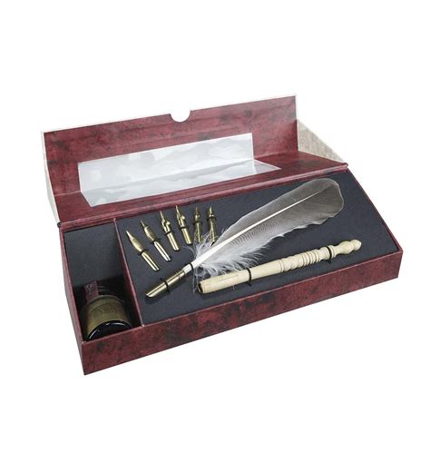 Feather Pen Calligraphy Set | Eligible for Shipping Offers ...