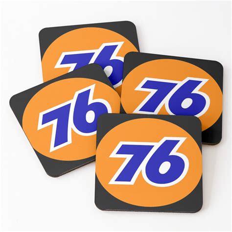 "Union 76 Union 76 Gasoline Logo " Coasters (Set of 4) for Sale by alanrusse885 | Redbubble