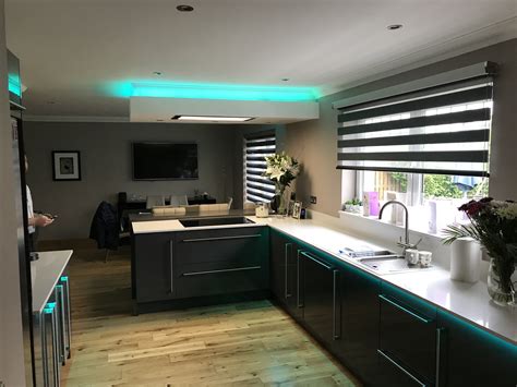 LED RGB Colour changing strip from Eden Illumination | Kitchen lighting, Kitchen led lighting ...