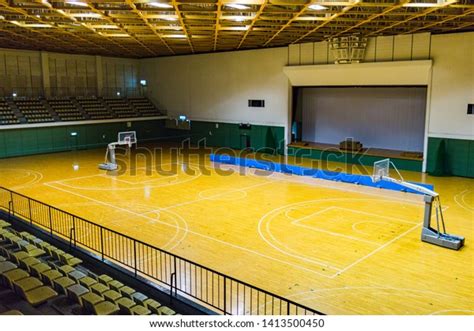 Basketball Court Gym Before Game Stock Photo 1413500450 | Shutterstock