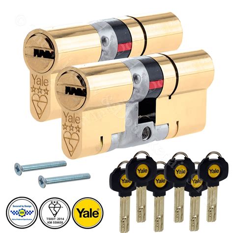 PAIR YALE PLATINUM Keyed Alike Euro Cylinder UPVC Door Lock Anti Snap 3 Star £87.62 - PicClick UK