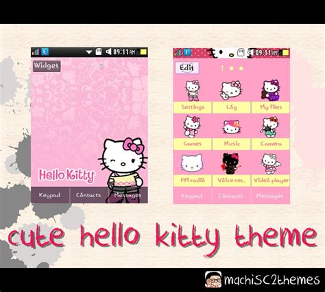 sweetkawaiimachi: Hello Kitty Samsung Corby 2 theme