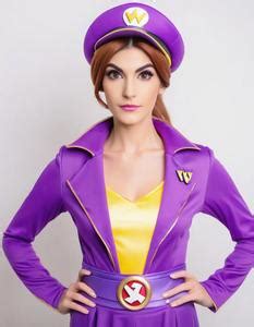 Waluigi Female Cosplay. Face Swap. Insert Your Face ID:972038