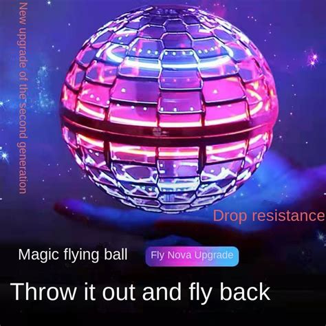 Magic intelligent gyroscope flying UFO colored ball flying machine suspension puzzle black ...