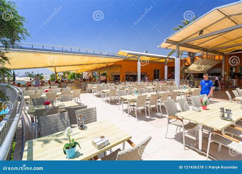 Restaurant Area of the TT Pegasos World Resort Near Side, Turkey. Editorial Stock Photo - Image ...