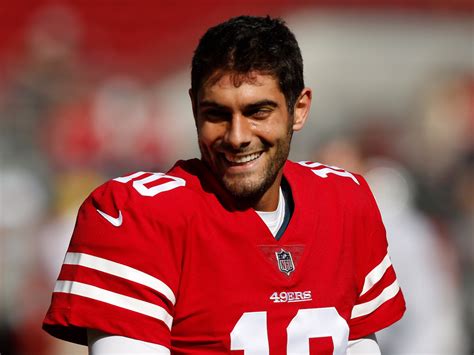 Jimmy Garoppolo will make his first start for the 49ers on Sunday ...