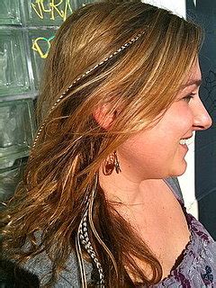 The Glitter Blog: Killer trend: Rooster feather hair extensions