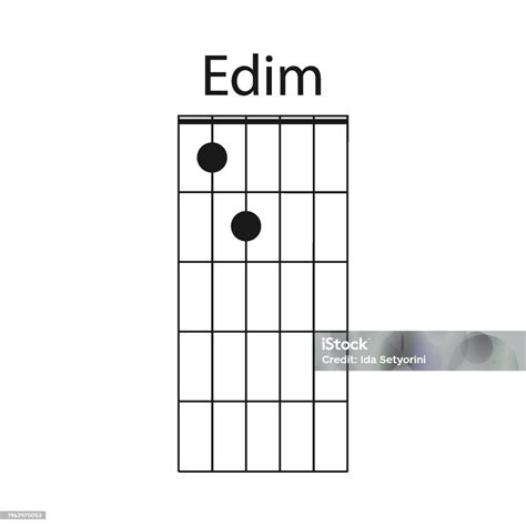 Edim Guitar Chord Icon Vector Stock Illustration - Download Image Now ...