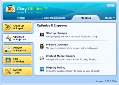 Glary Utilities Pro Screenshots - All-in-one System Utilities, Fast and ...