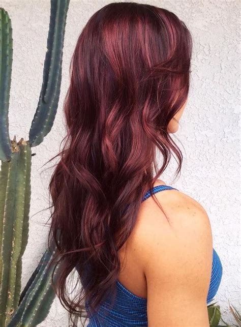 Light Burgundy Hair Color | Burgundy hair, Maroon hair colors, Maroon hair