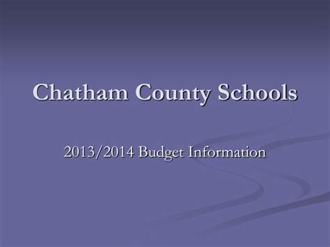 PPT - Chatham County Schools PowerPoint Presentation, free download ...