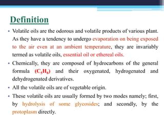 Volatile oils | PPT