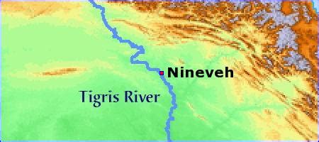 City Of Nineveh Map