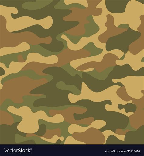 Seamless camouflage pattern khaki texture Vector Image