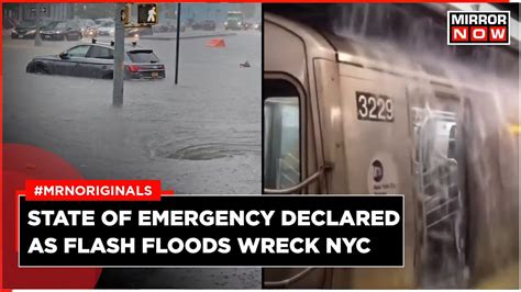 New York Flash Flood 2023 | State of Emergency Declared | Wettest Day ...