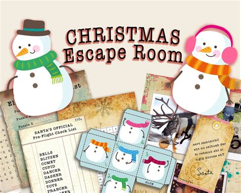 Christmas Escape Room Game for Kids DIY. Escape Room Kit - Etsy UK ...