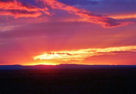 The most beautiful sunset I've ever witnessed. New Mexico desert ...