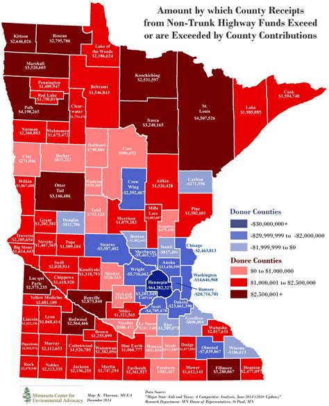 Map of the Day: State Highway Taxes vs. State Highway Spending | streets.mn