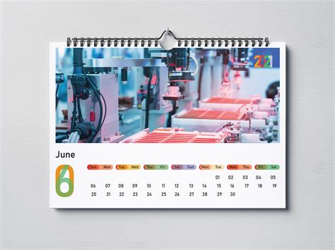 Unique & Trendy Landscape Calendar Template Design 2021 :: Behance