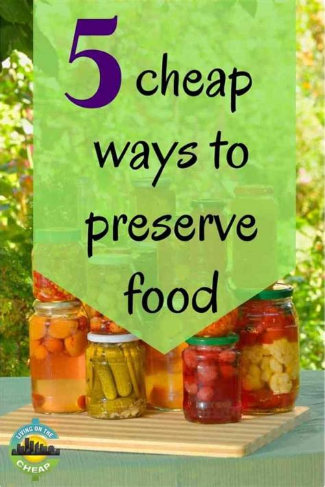 5 cheap ways to preserve food | Preserving food, Food, Frugal recipes healthy