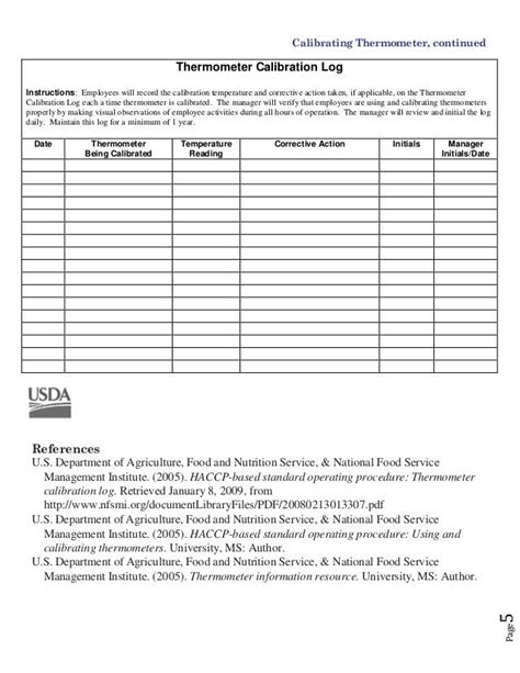 Thermometer calibration guidelines complete bocklet 2