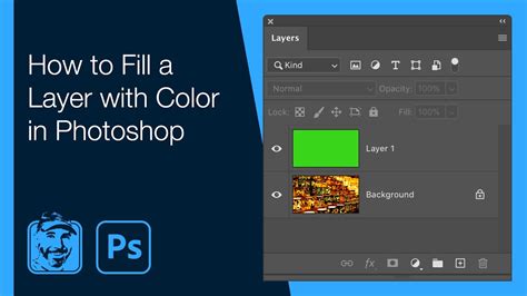 How to Fill a Layer with Color in Photoshop - YouTube