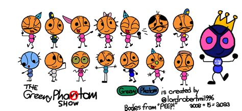 The Greeny Phatom Show Characters so far. by TheToonsOfJosh on DeviantArt