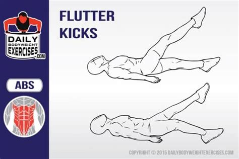 Flutter Kicks - Daily Bodyweight Exercises