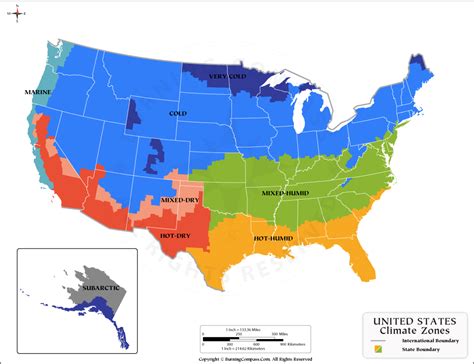 US Climate Map, US Climate Zone Map, United States Climate Map