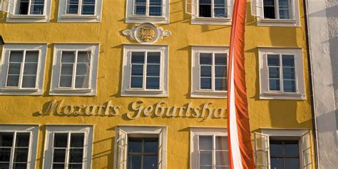 The birthplace of Mozart in Salzburg city