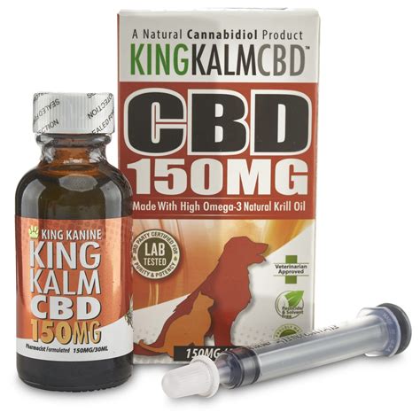 CBD Oil for Dogs - KING KALM™ CBD 150mg - Medium Size Pet Formula - Battle Ground Natural Healing