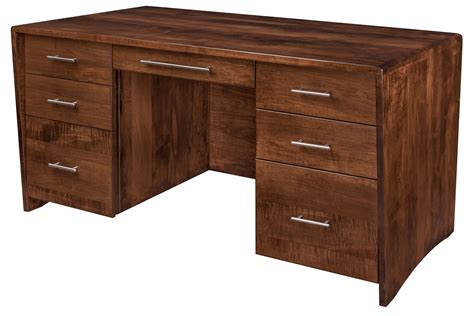 Nova Executive Desk | Amish Solid Wood Desks | Kvadro Furniture
