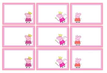 Peppa Pig Name Tag Background