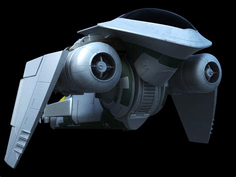 Mandalorian Starfighter WIP#4 – Fractalsponge.net