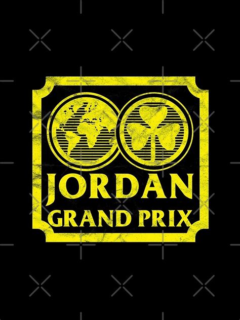 "Jordan Grand Prix (Original Logo 1991 -1995) Distressed Look" T-shirt by TableTopDesigns ...