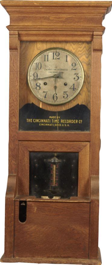 Antique The Cincinnati Time Recorder Time Card Clock