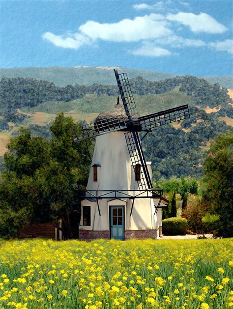 Windmill at Mission Meadows Solvang Photograph by Kurt Van Wagner - Fine Art America