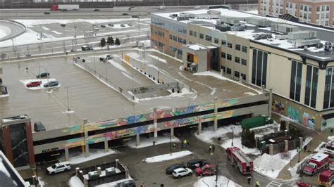 Parking structure partially collapses at Bayshore Mall