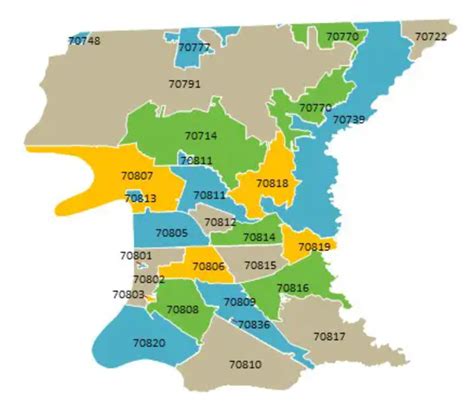 List of East Baton Rouge Parish ZIP Codes Complete