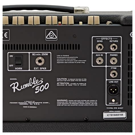 Fender Rumble 500 2x10 Bass Combo at Gear4music