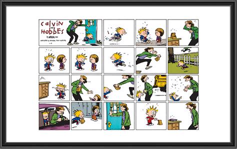 Calvin and Hobbes Print: School Morning Rush - GoComics Store