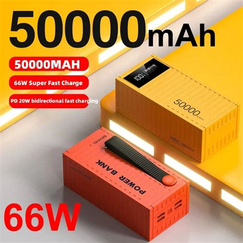 High-Speed 66W Power Bank, 50000mAh Fast Charge - Power Container Power bank | eBay
