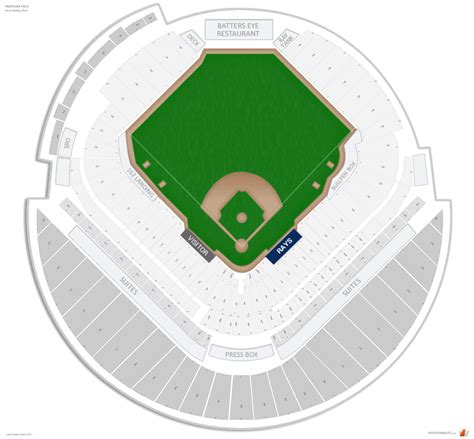 Seating Chart Tropicana Field Rows | Elcho Table