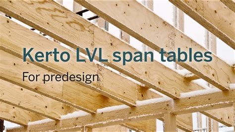 Engineered Joists Span Tables | Elcho Table