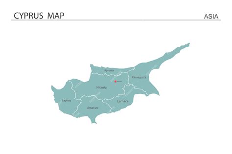 Premium Vector | Cyprus map vector illustration Map have all province ...