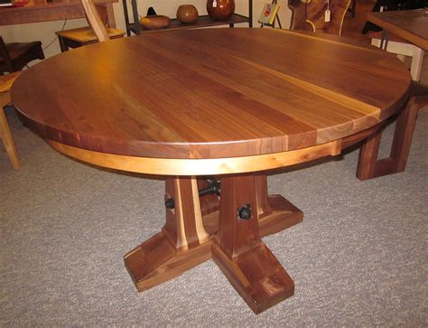 Valmont Round Walnut Dining Table with Leaves