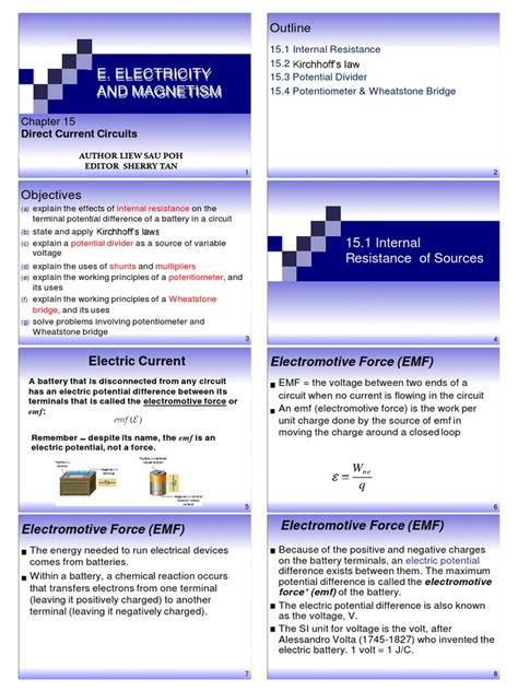 Chapter 15 Direct Current Circuits | PDF